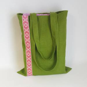 Zaļa lina soma Nr.1